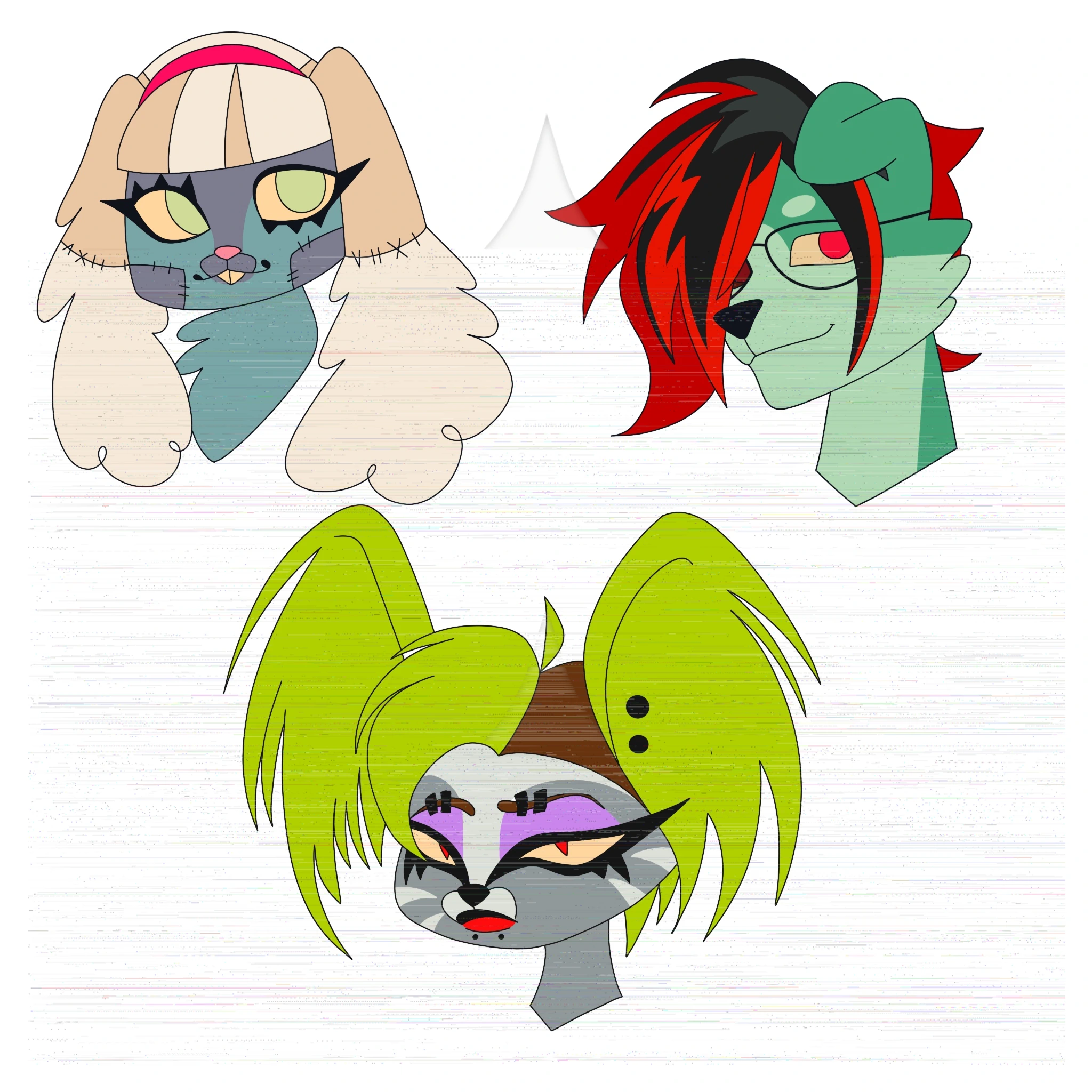 Tea party of the dead: fursonas character artwork
