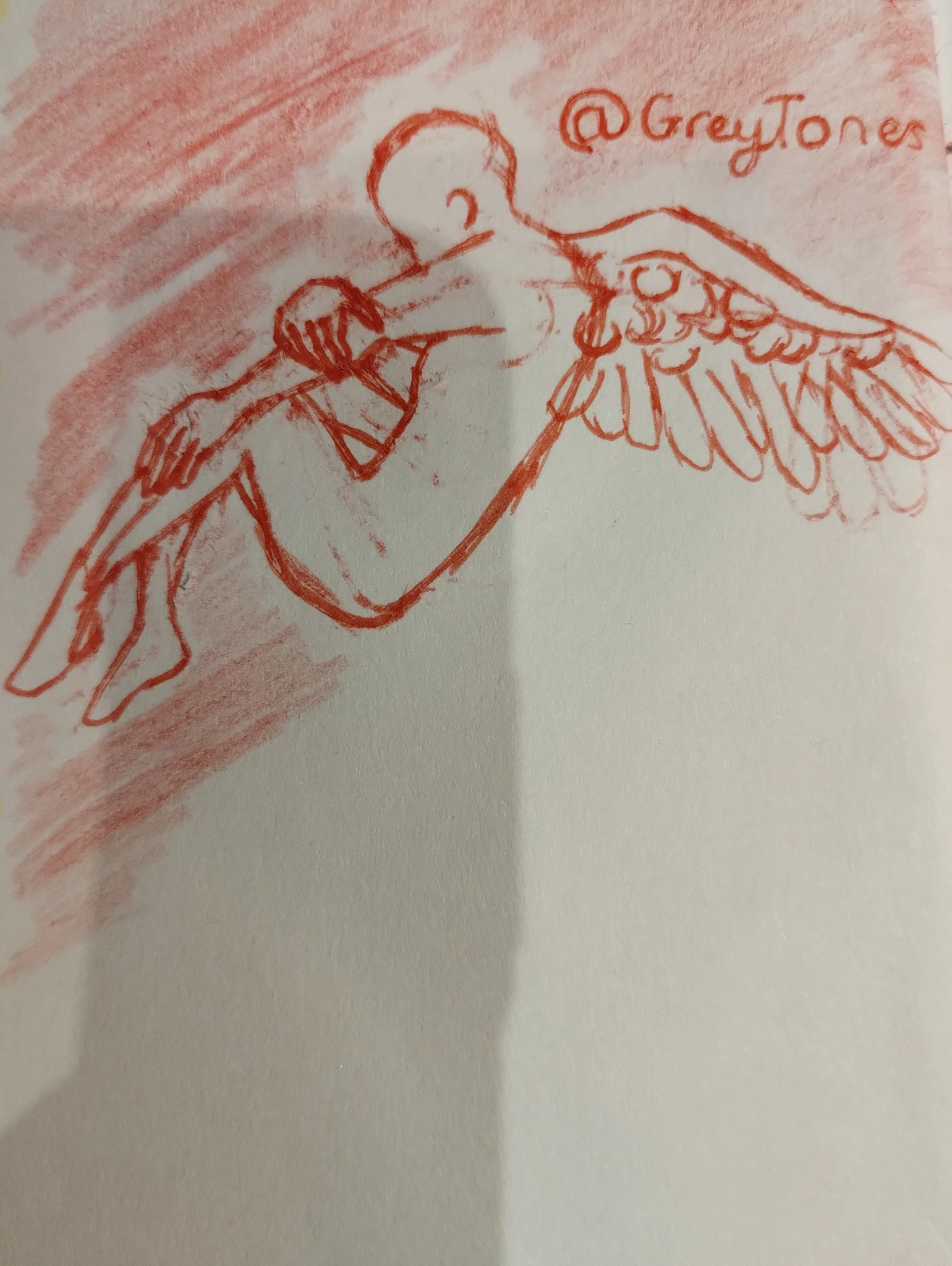 Sketch of my main character in Basilisk's tomb and DystopiaInTheWoods character artwork