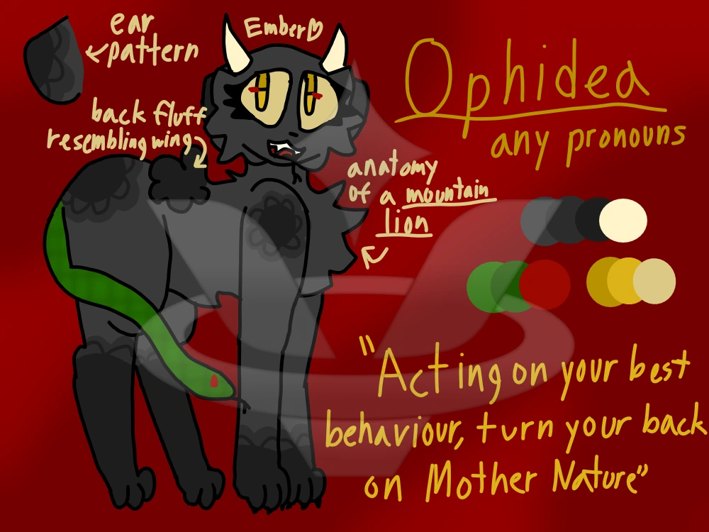 Ophidea character artwork