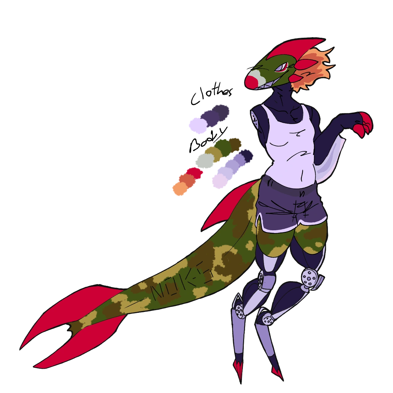 "N0K-5" character artwork