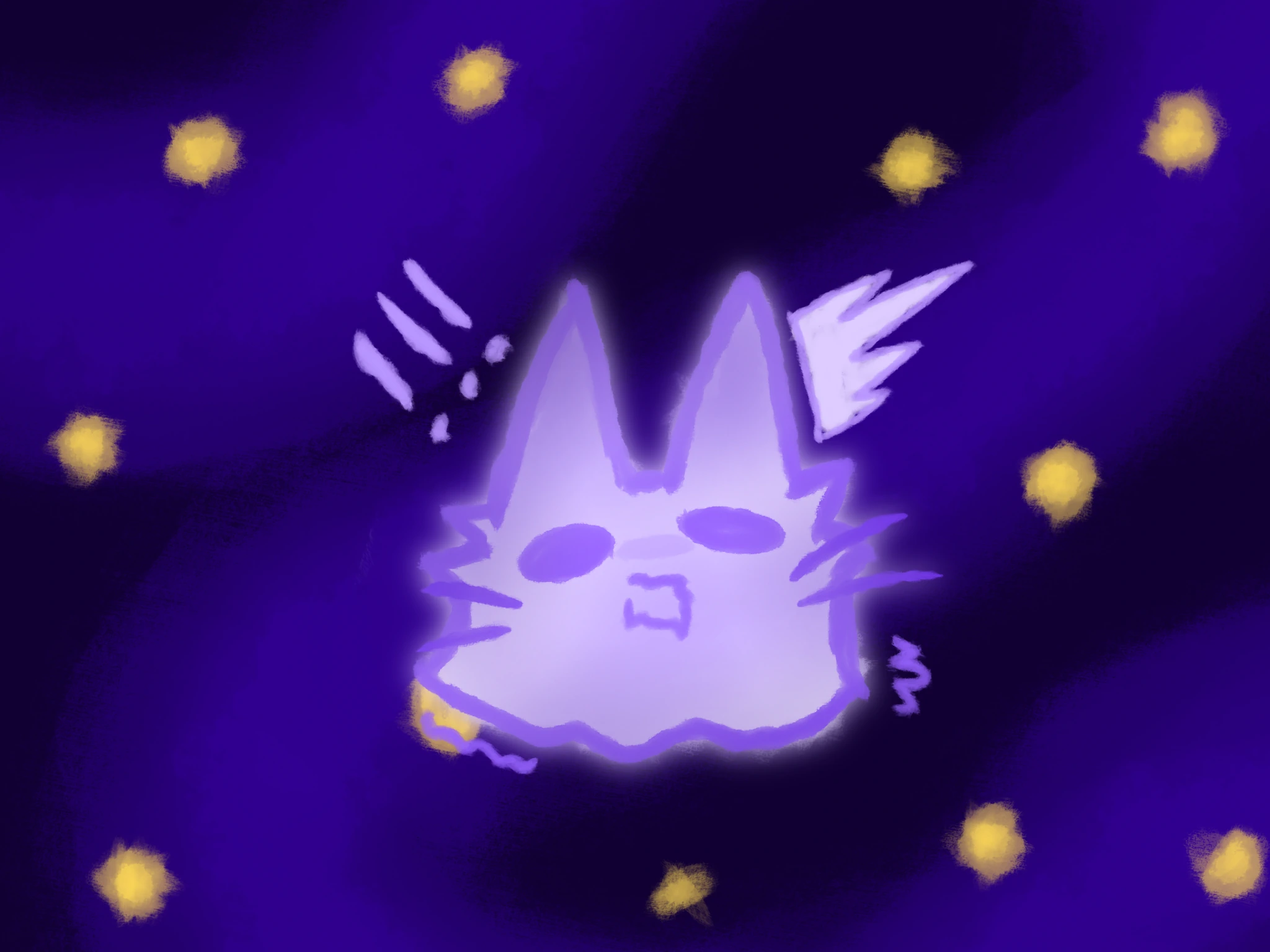☆ Ghosty the Ghost Cat character artwork