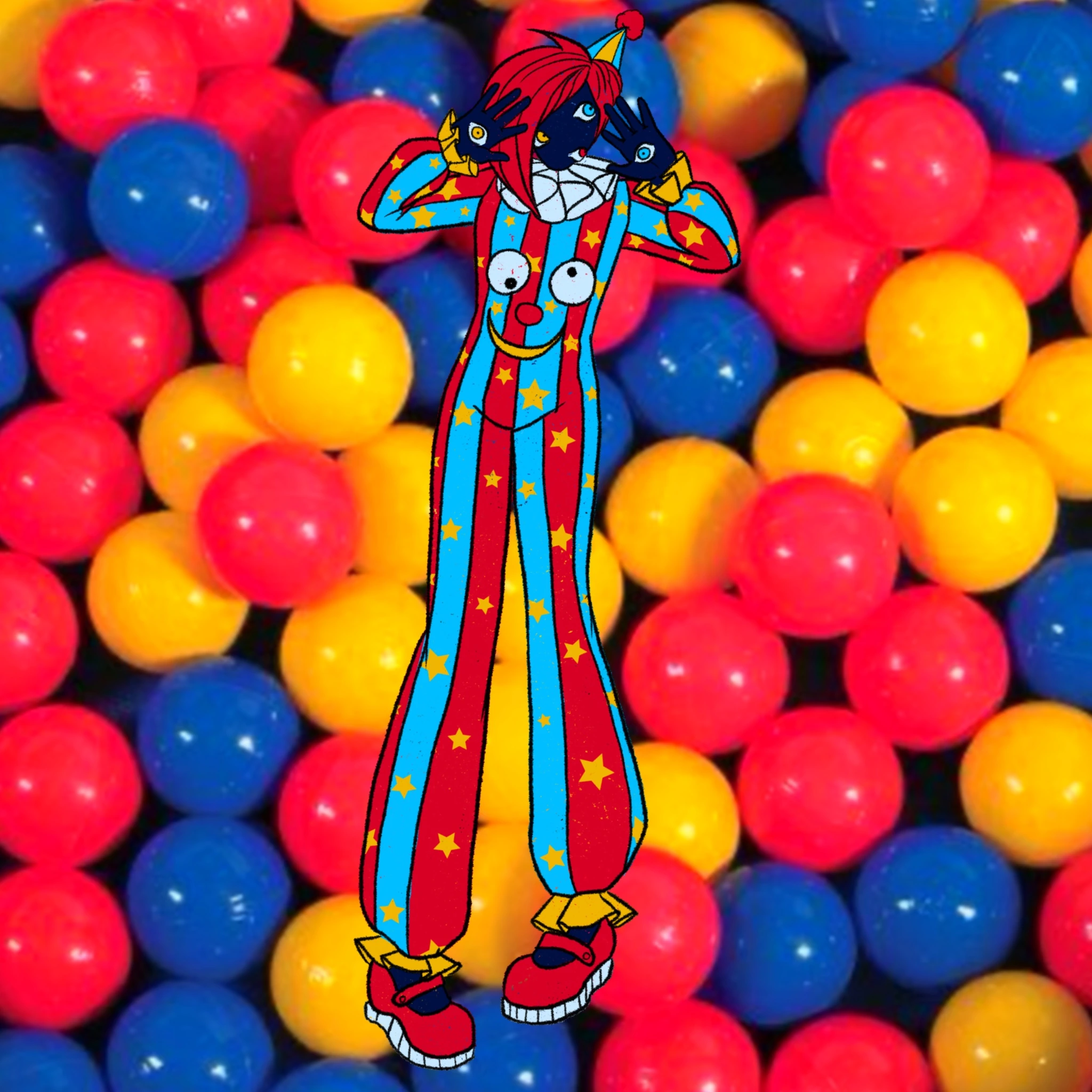 Clown character artwork