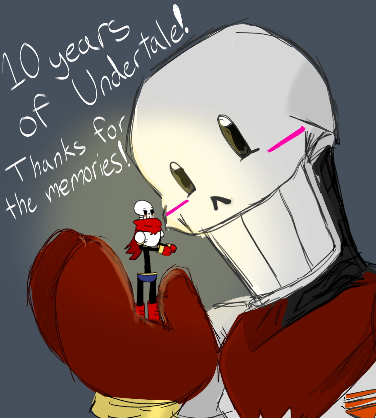 HAPPY BIRTHDAY UNDERTALE! (AGAIN) character artwork