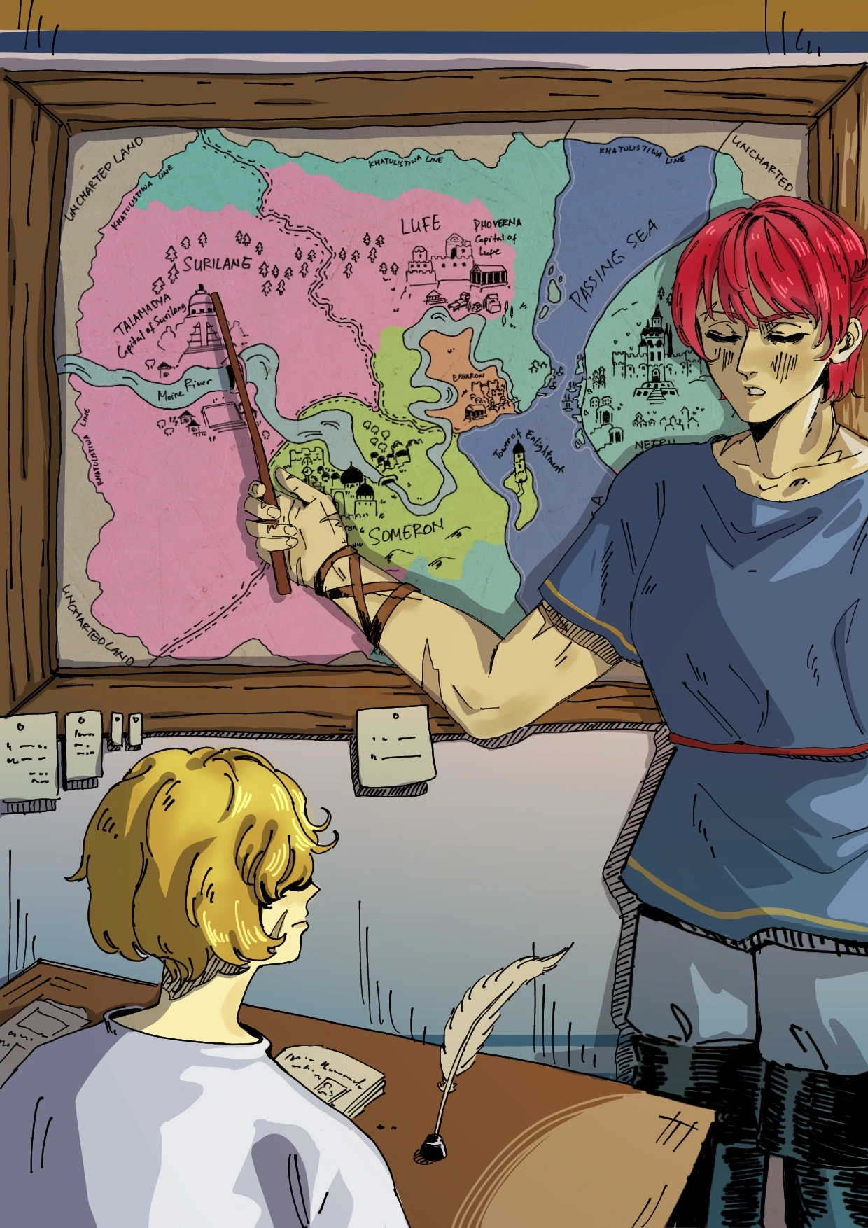 Geopolitics of Ilios (worldbuilding) character artwork