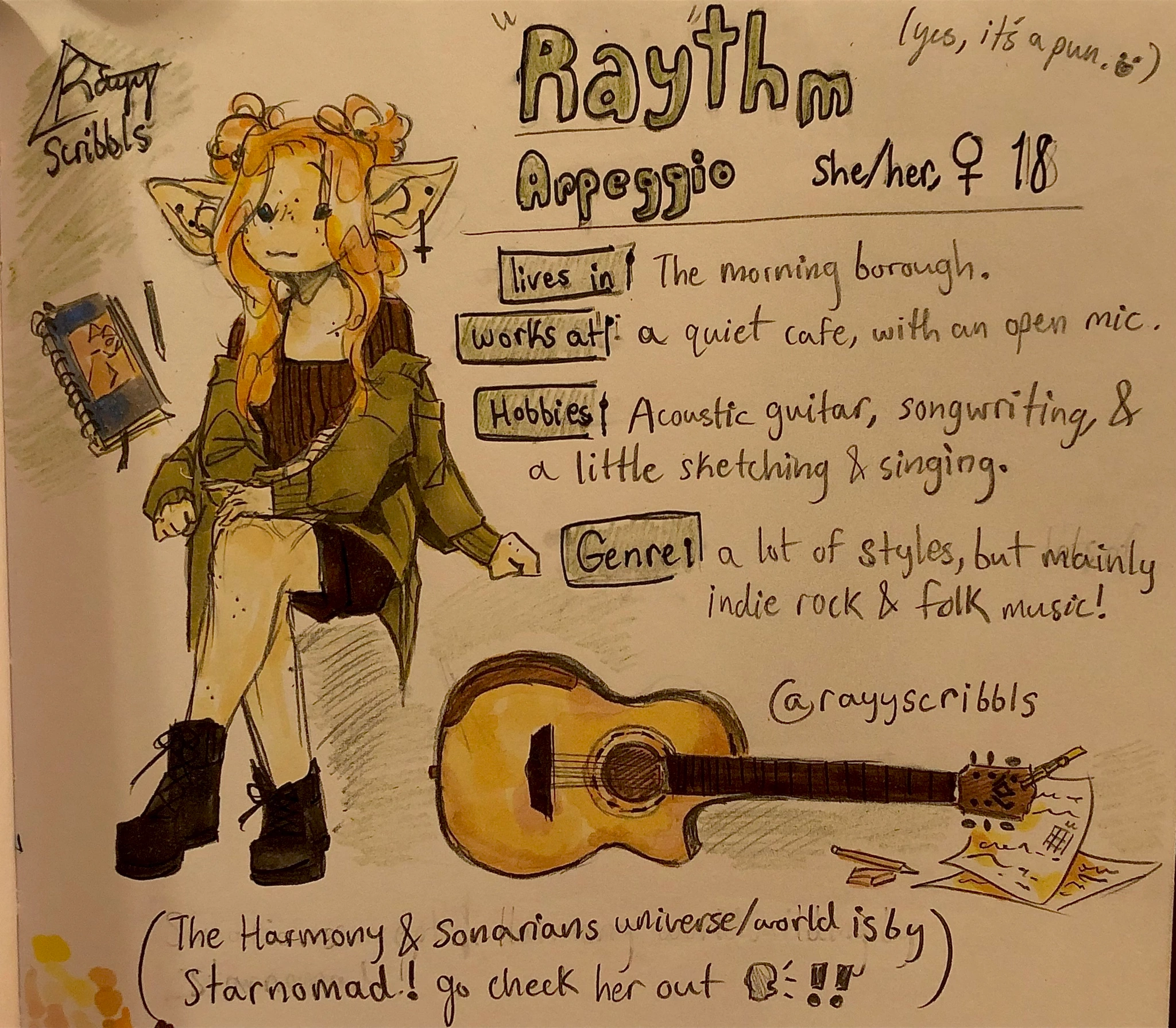 Raythm Arpeggio character artwork
