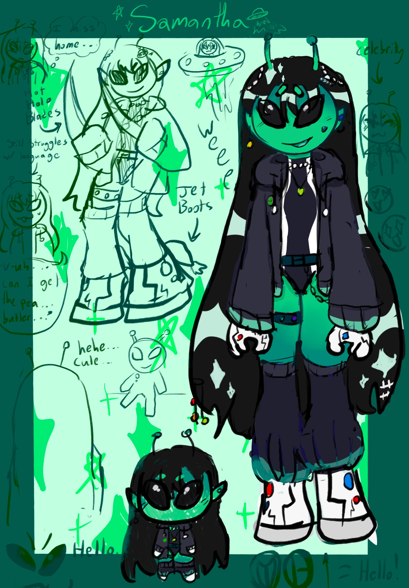 Samantha character artwork