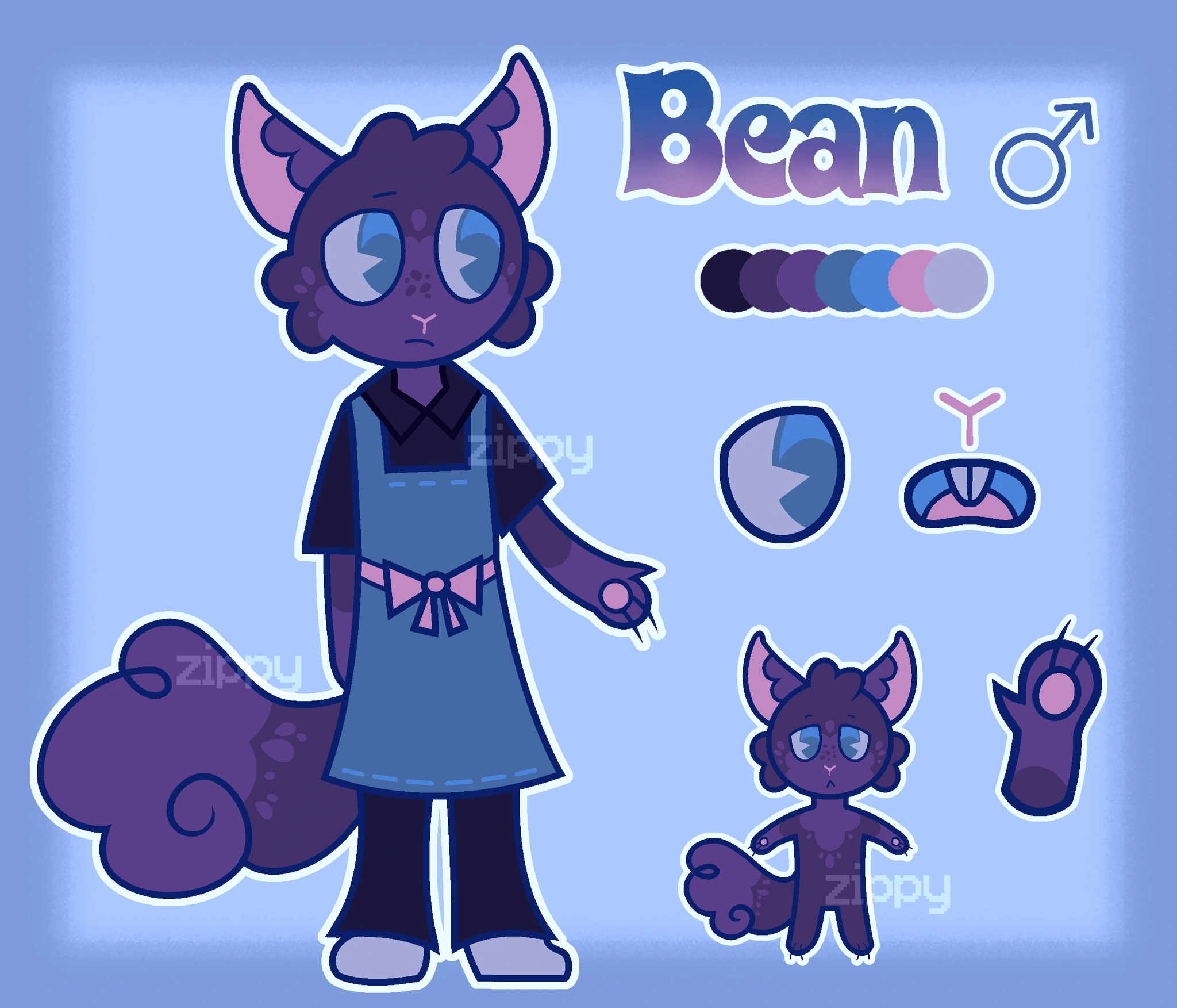 Bean character artwork