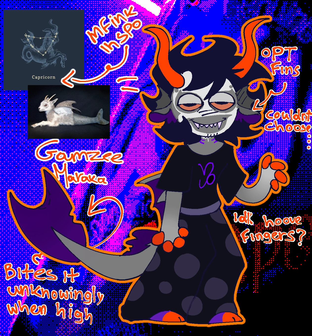 Homestuck trolls redesign character artwork