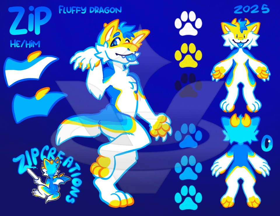 Zip The Dragon character artwork