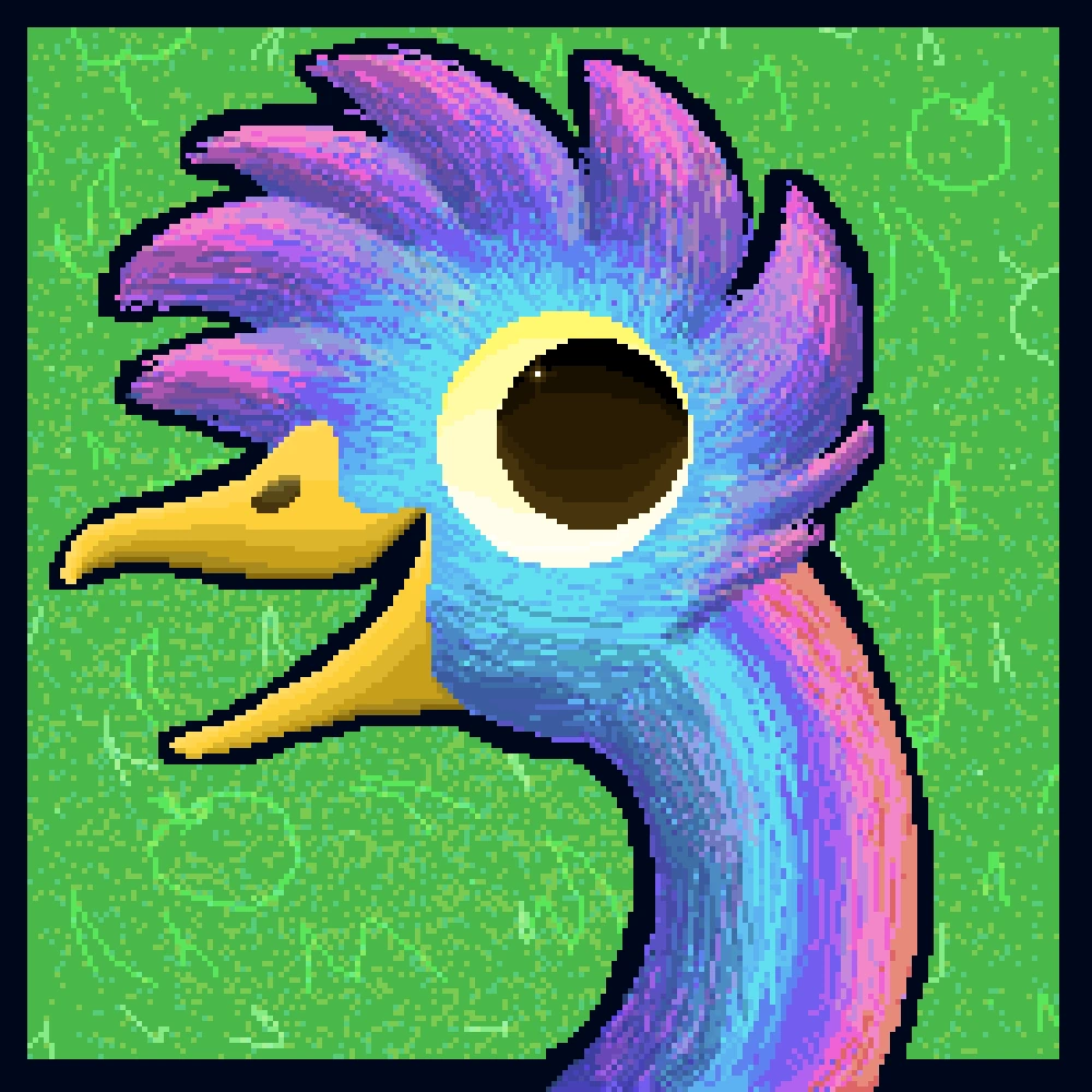 Roberto The Greater Rhea character artwork