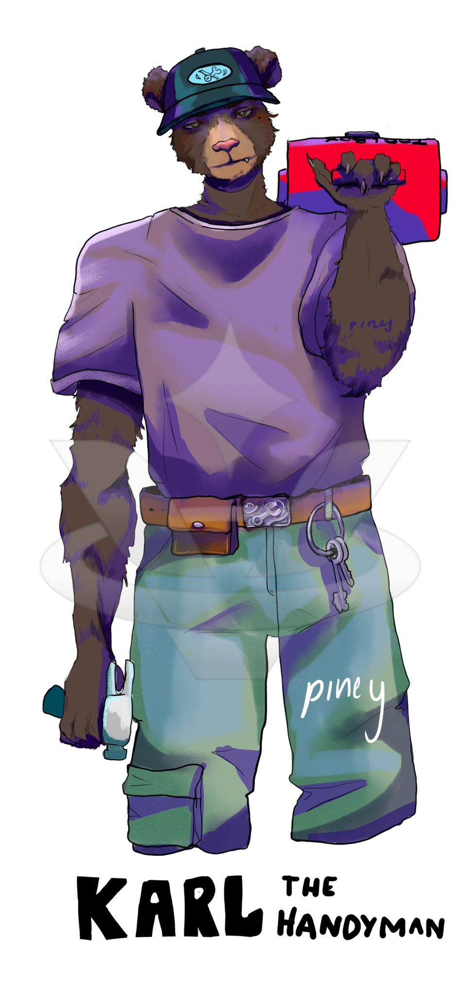 Karl The Handyman character artwork