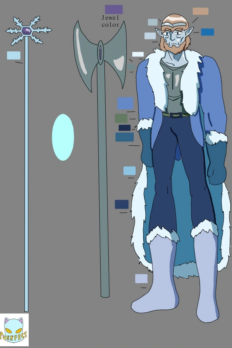 King Kalt of the frigid elves character artwork