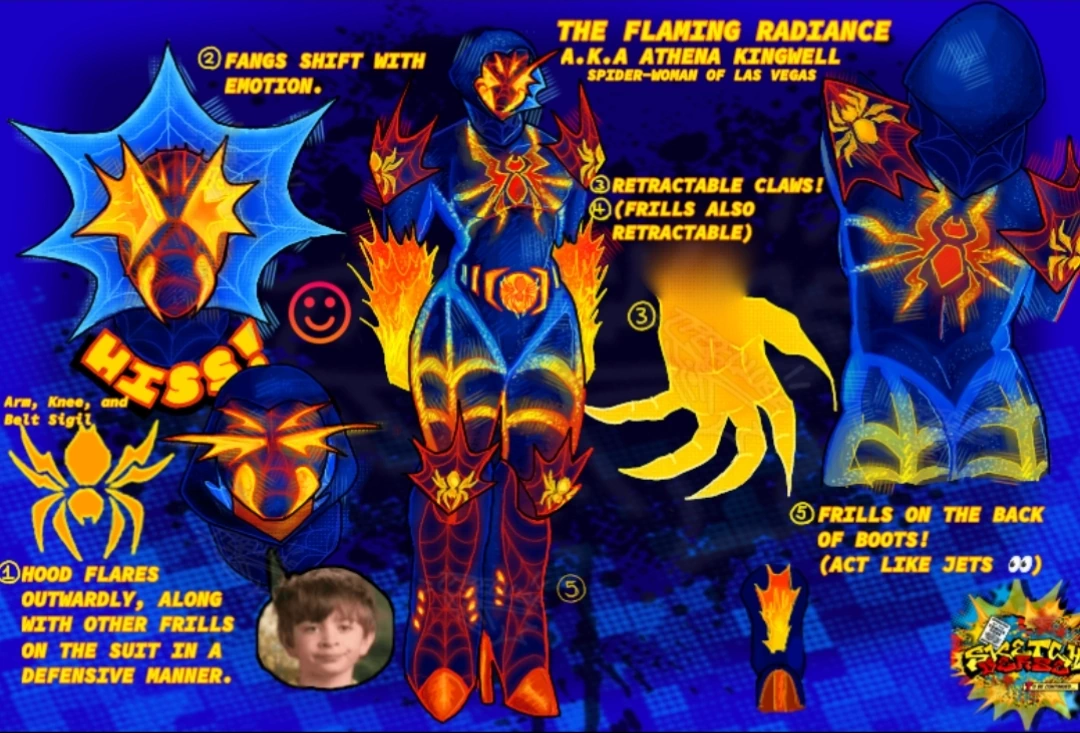 The Flaming Radiance character artwork
