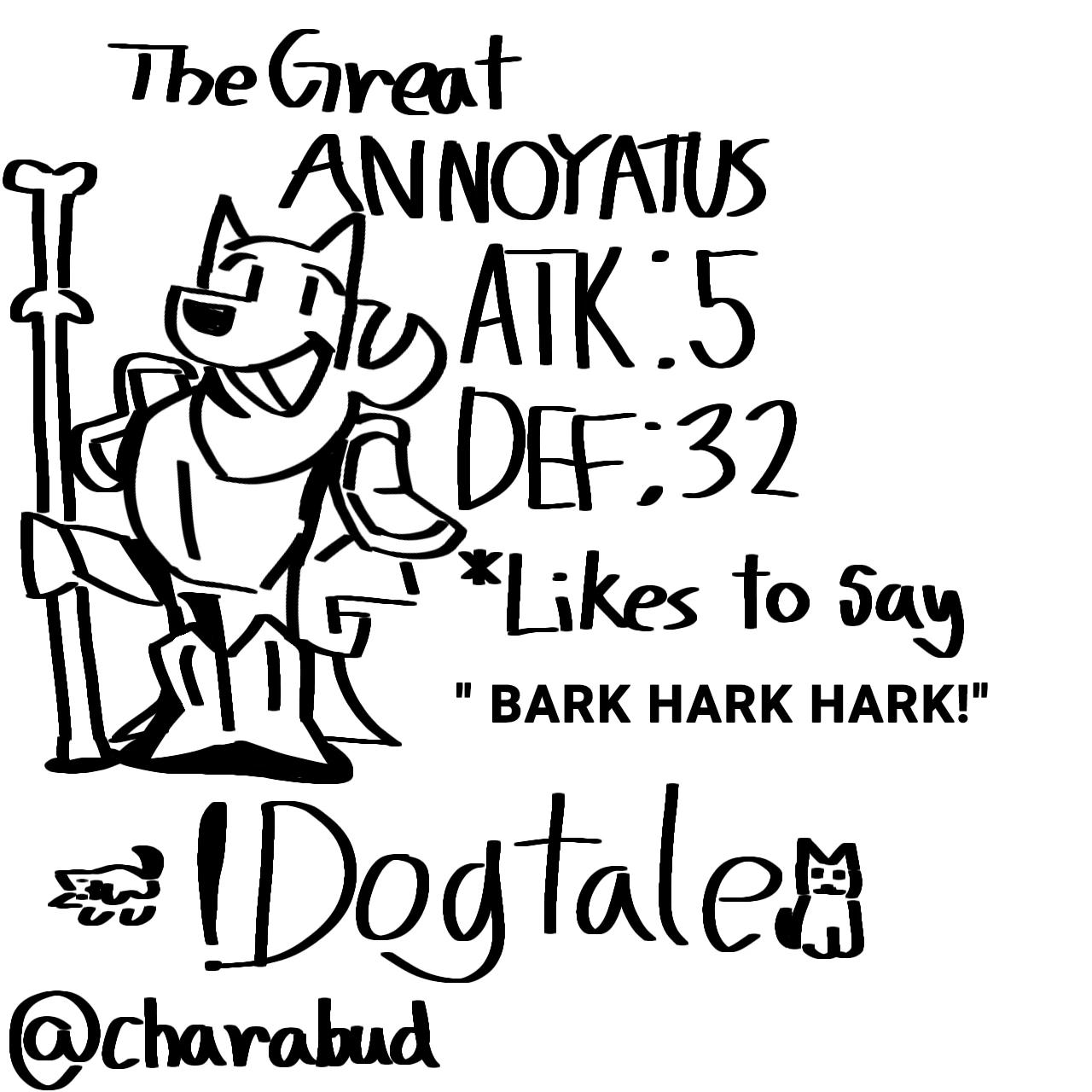 Dogtale! Annoying Dog character artwork