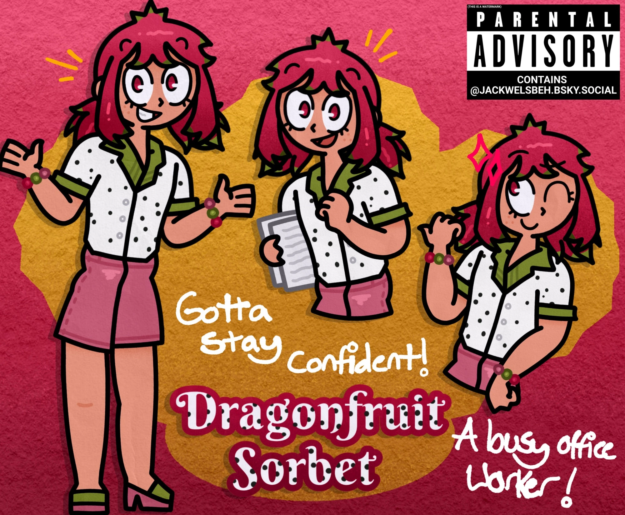 Dragonfruit Sorbet character artwork