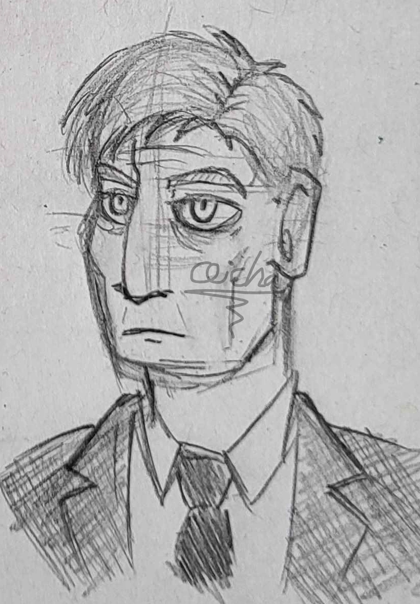"The comma." character artwork