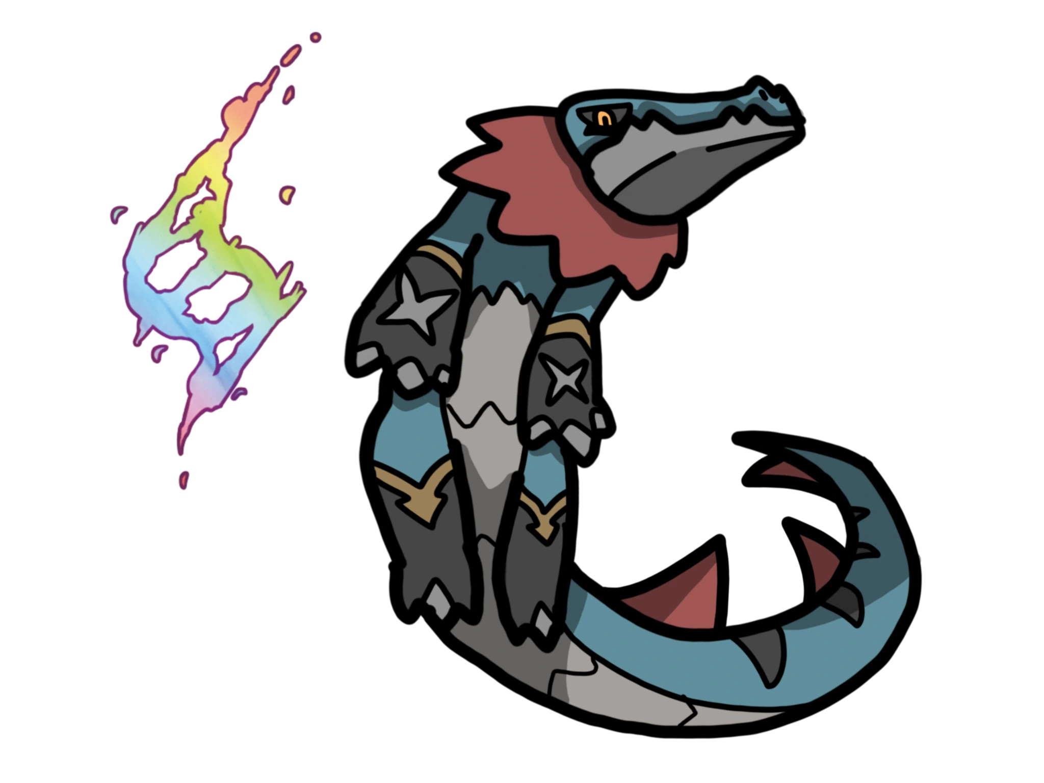 Mega Feraligatr character artwork