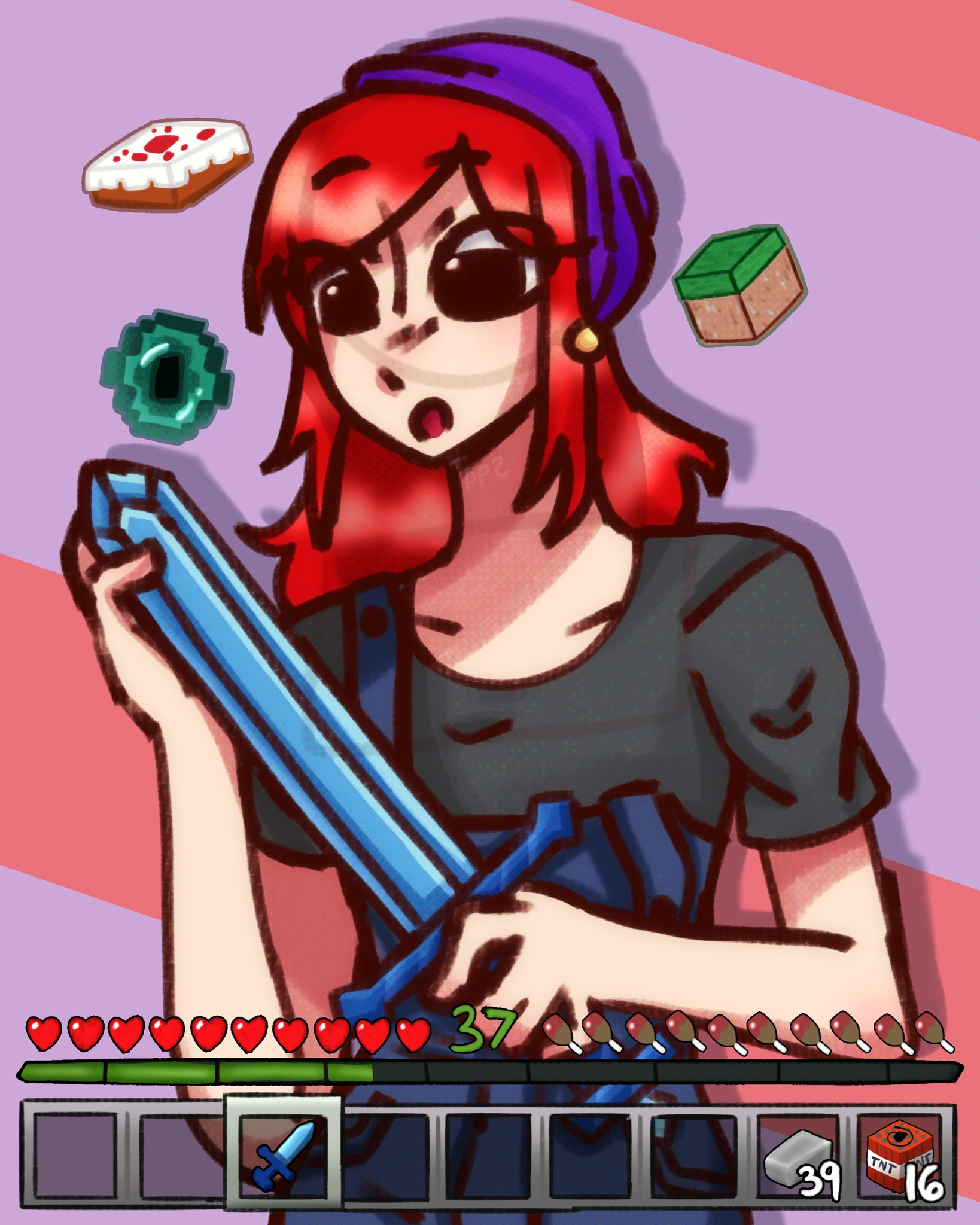 Mincreft (Minecraft) character artwork