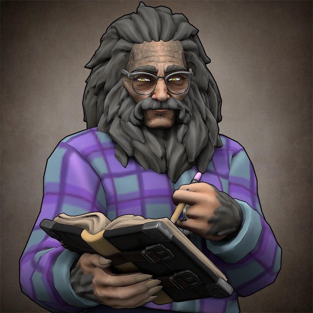 Uncle Wolffe character artwork