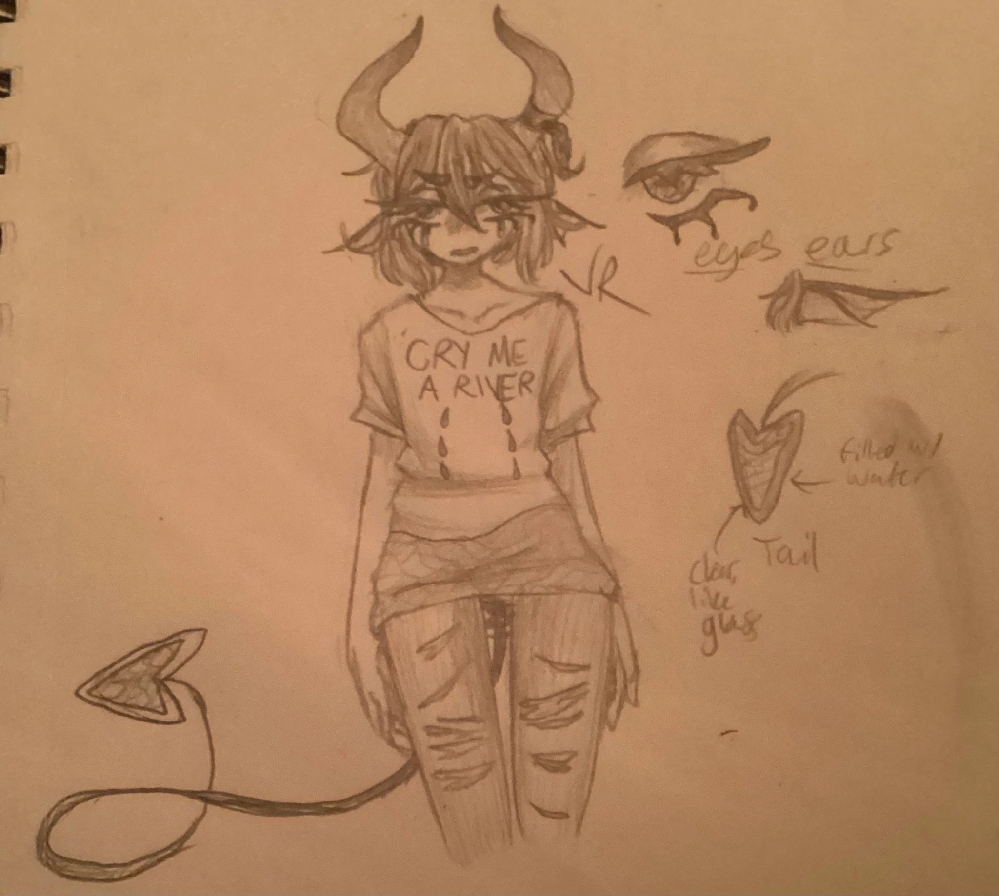 Water-Grunge Demon Custom character artwork