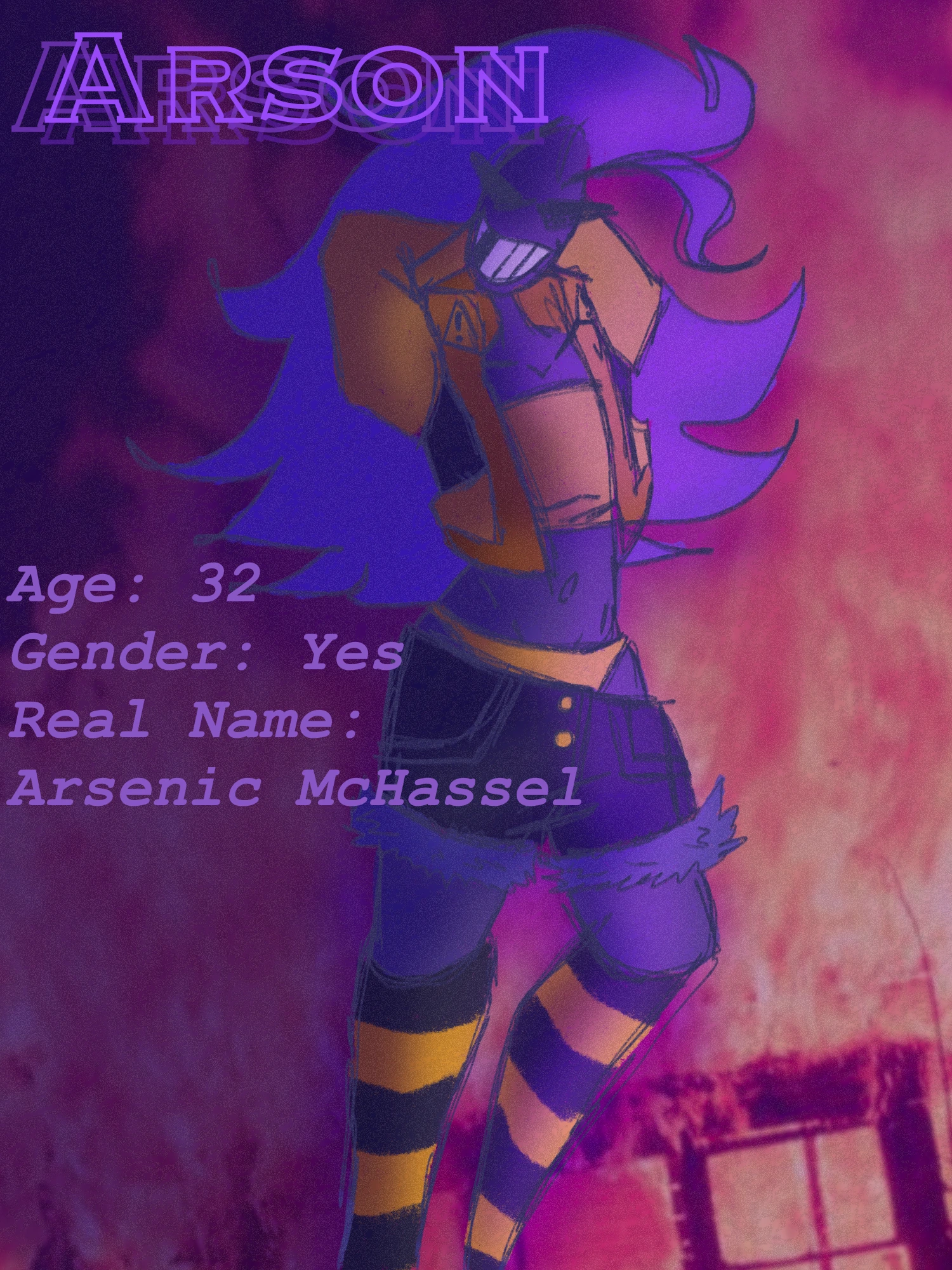Arson McHassel character artwork