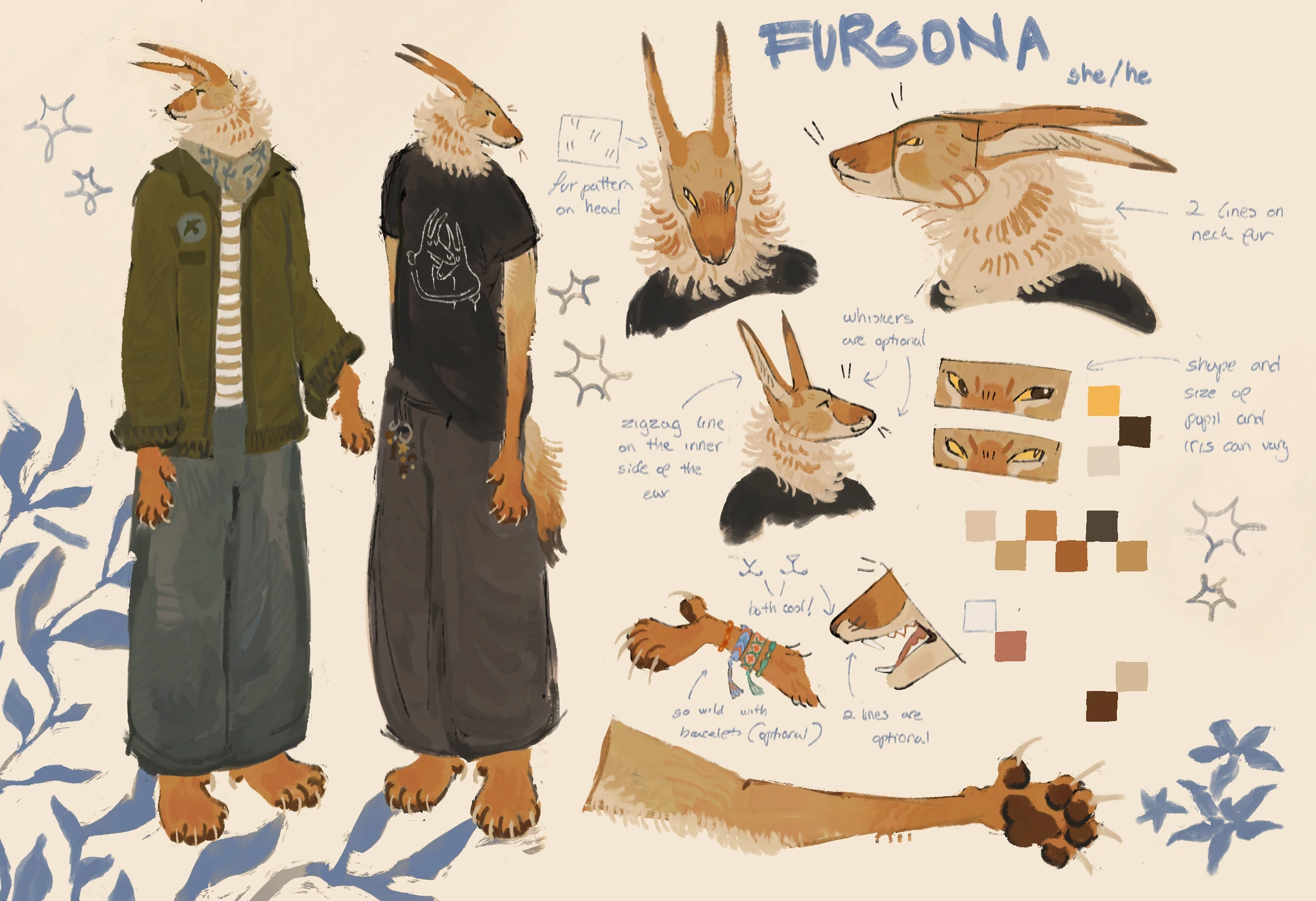 Fursona character artwork