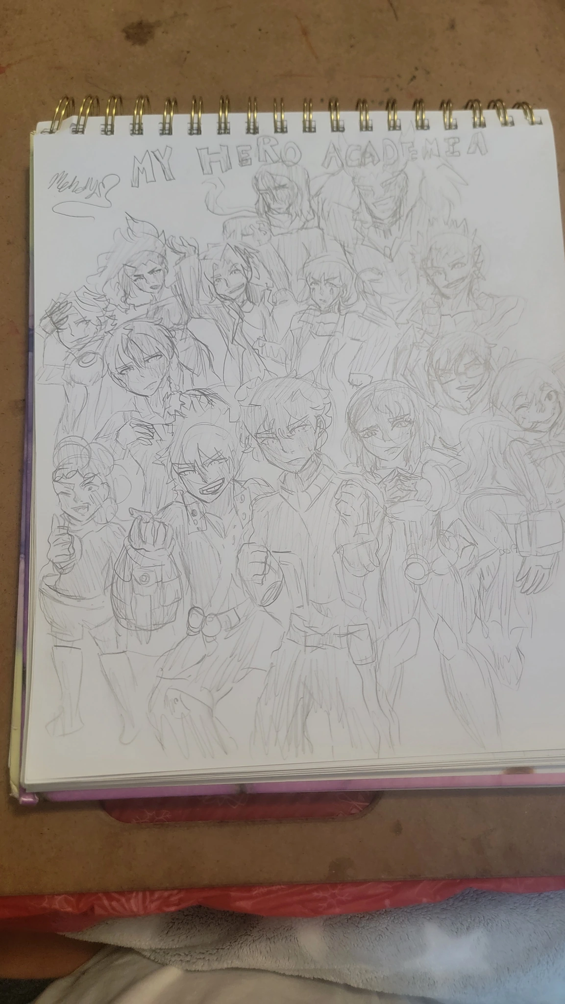 My hero academia character artwork