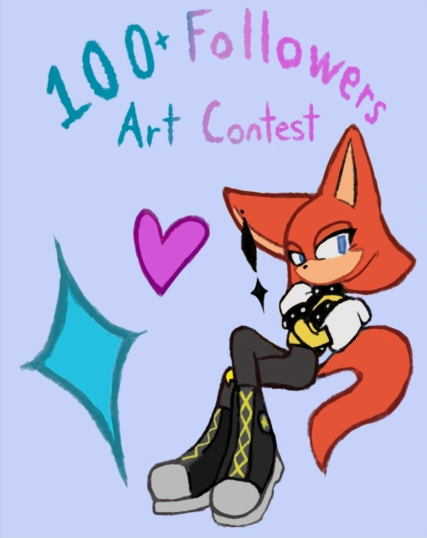 [CLOSED] 100+ FOLLOWERS SONIC ART CONTEST! 💕💕 character artwork
