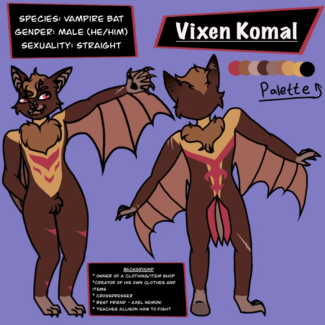 Vixen Komal character artwork