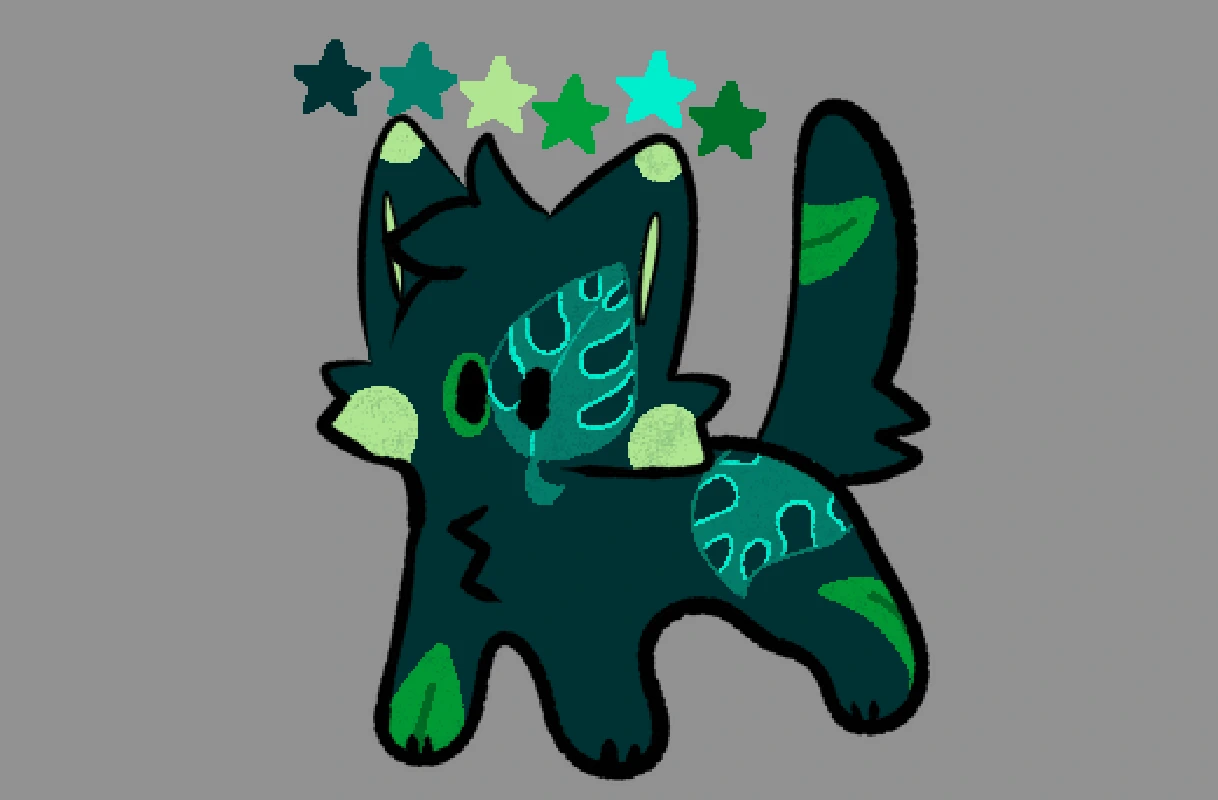 Monstera! character artwork