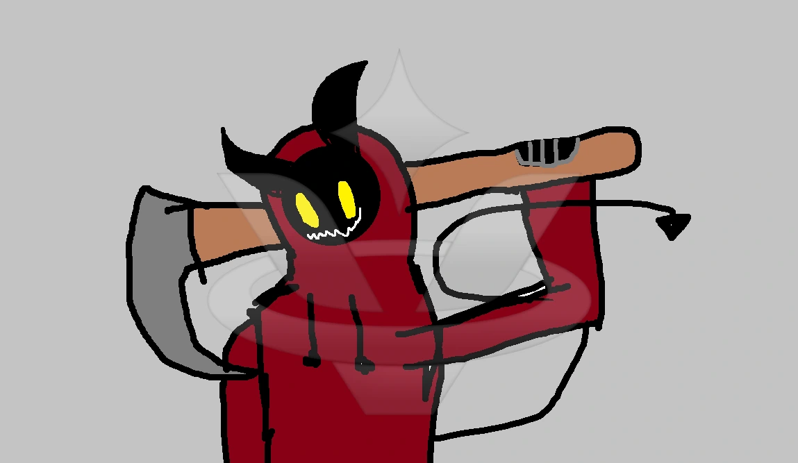 the demon character artwork