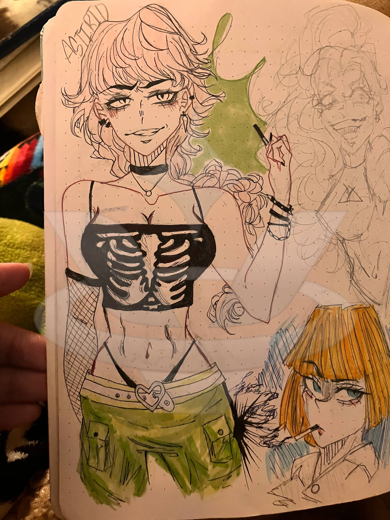 Sketchy sketch character artwork