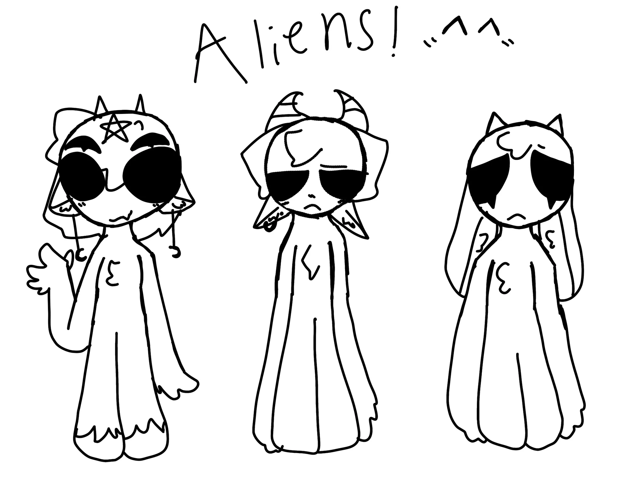 Aliens! character artwork