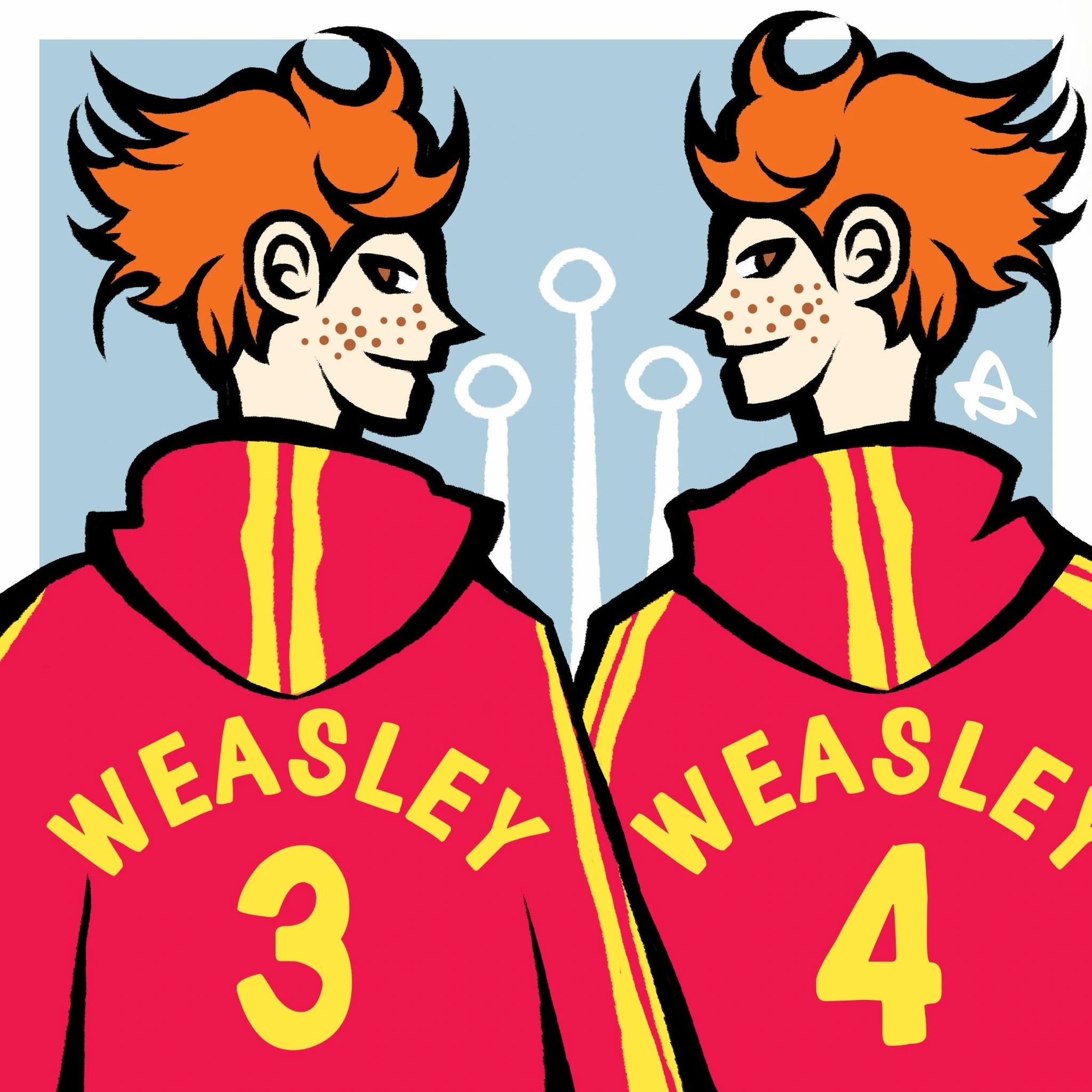 Fred & George Weasley character artwork