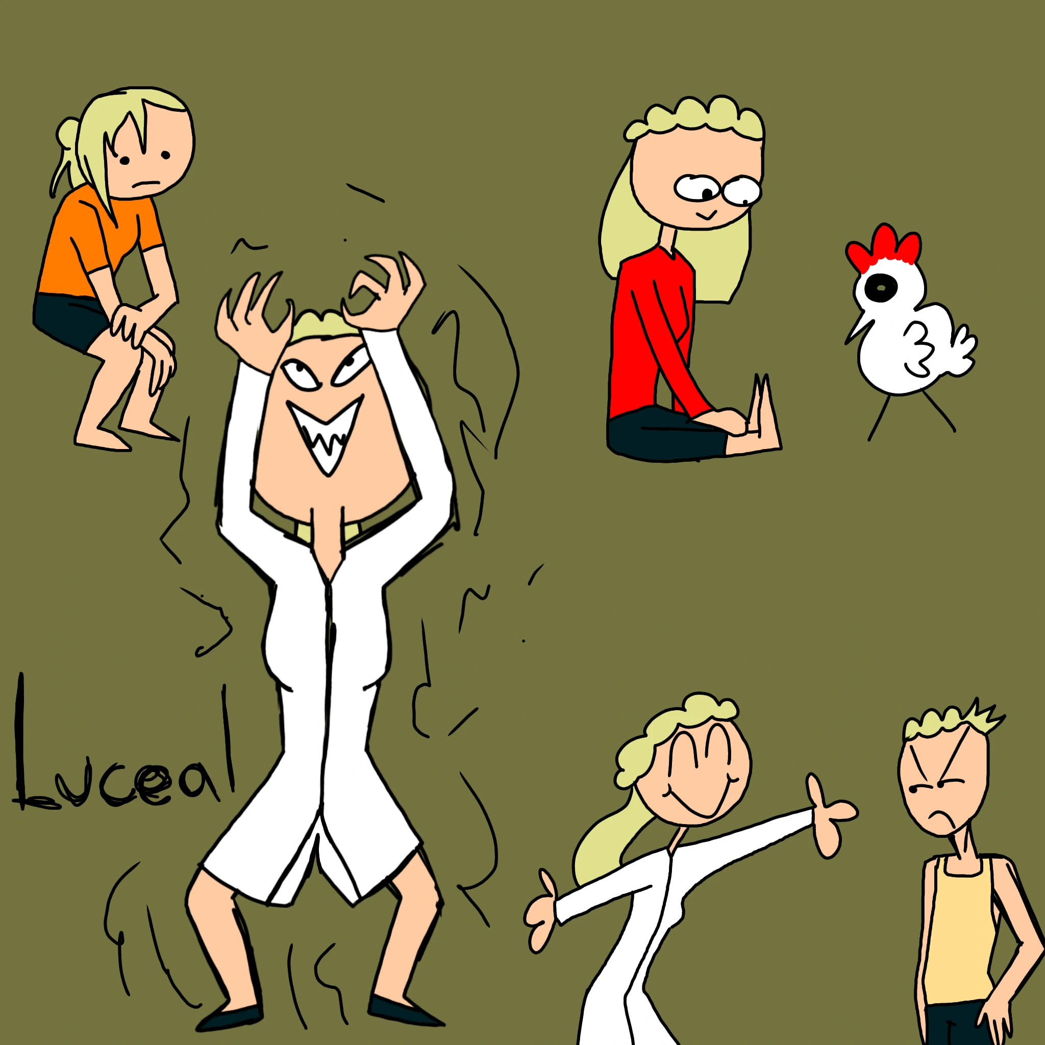 Dr luceal ( dystopian comic idea blah) character artwork