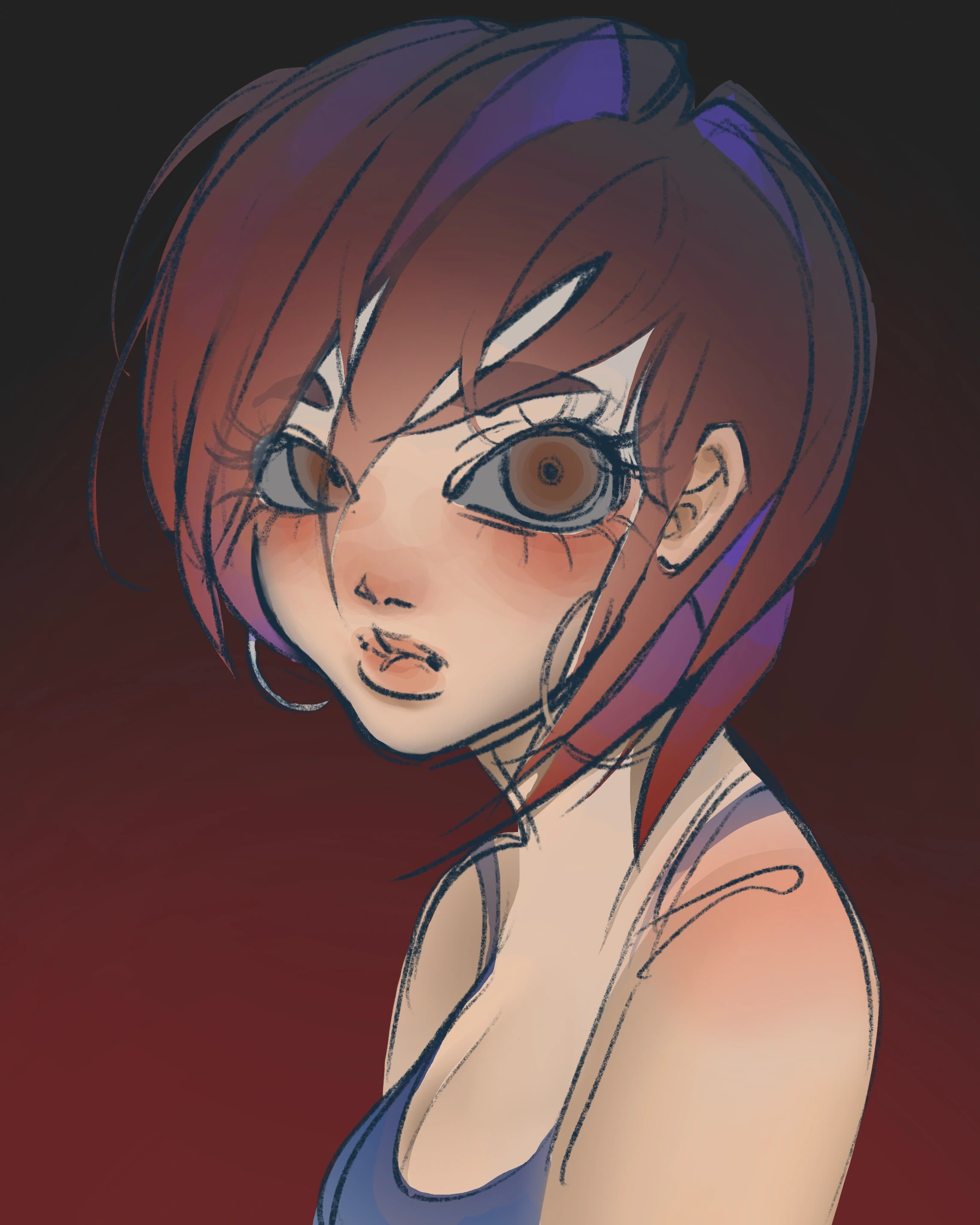 Tisha (Cyberpunk Oc) character artwork