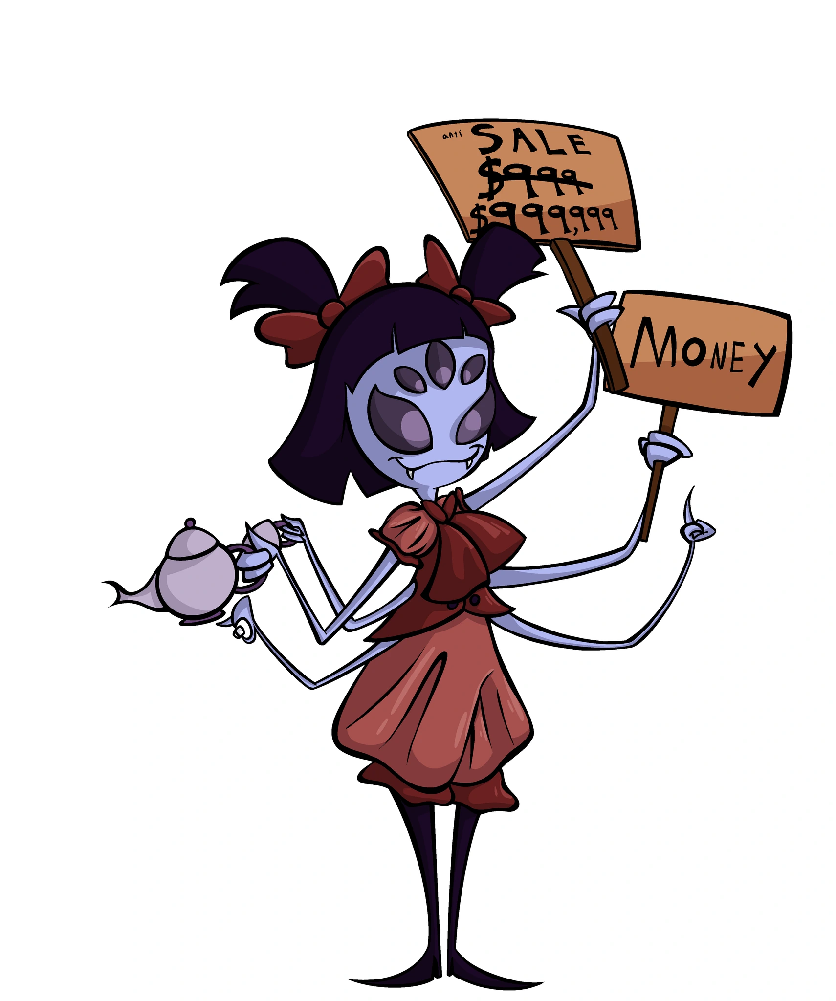 Muffet undertale character artwork