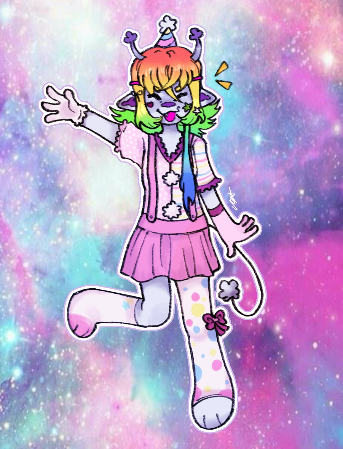 Clownbert (⏃⌇⌿⟒⋏) character artwork