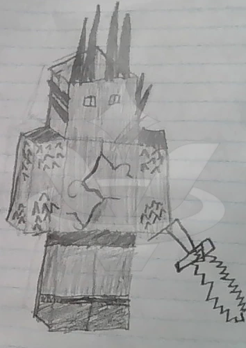 Shadow Minecraftified character artwork