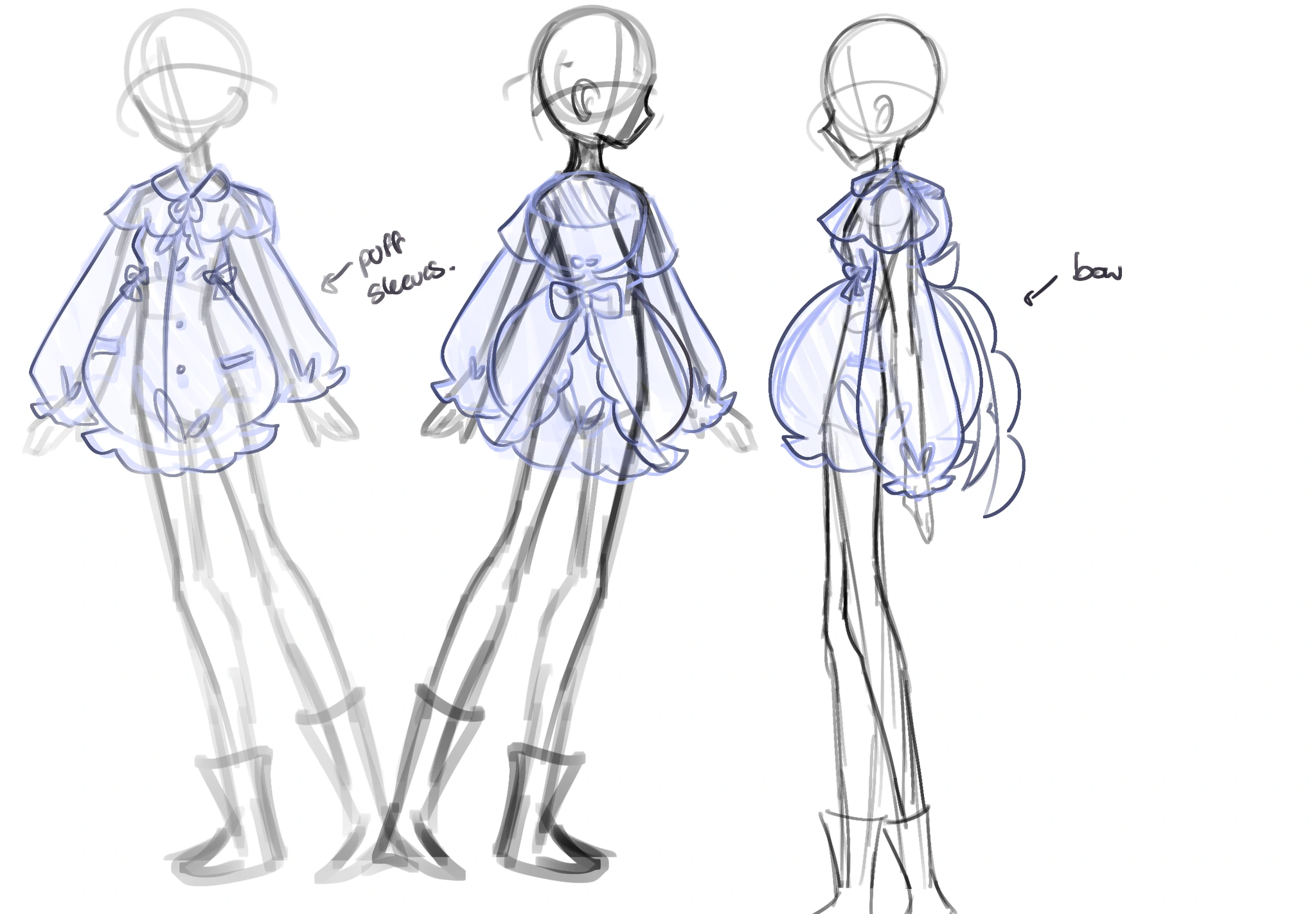 Some drafts for my design class character artwork