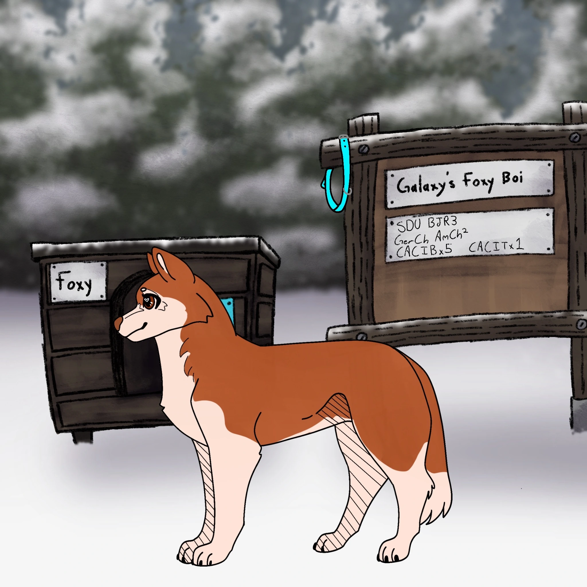 Galaxy's Foxy Boi 'Foxy' character artwork