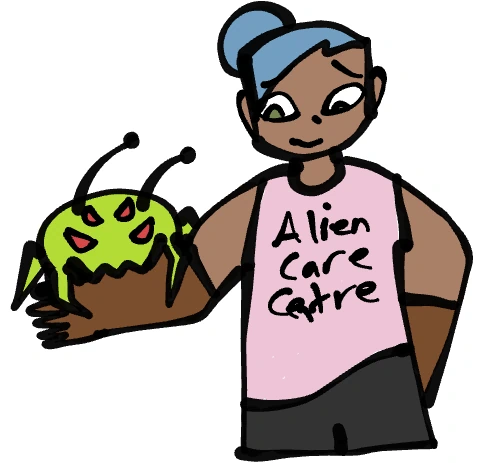 Alien Care Centre character artwork