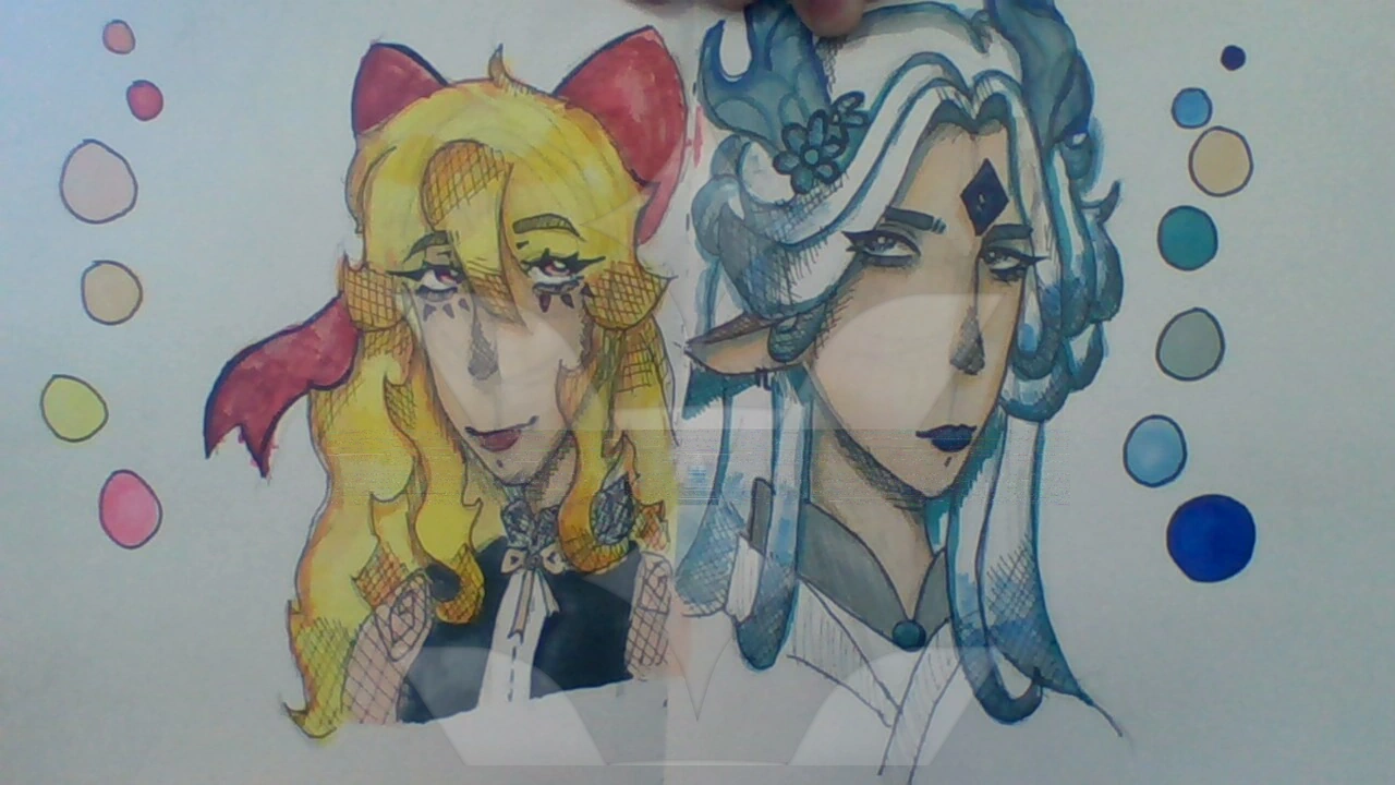 all of my oc art trades!!! character artwork