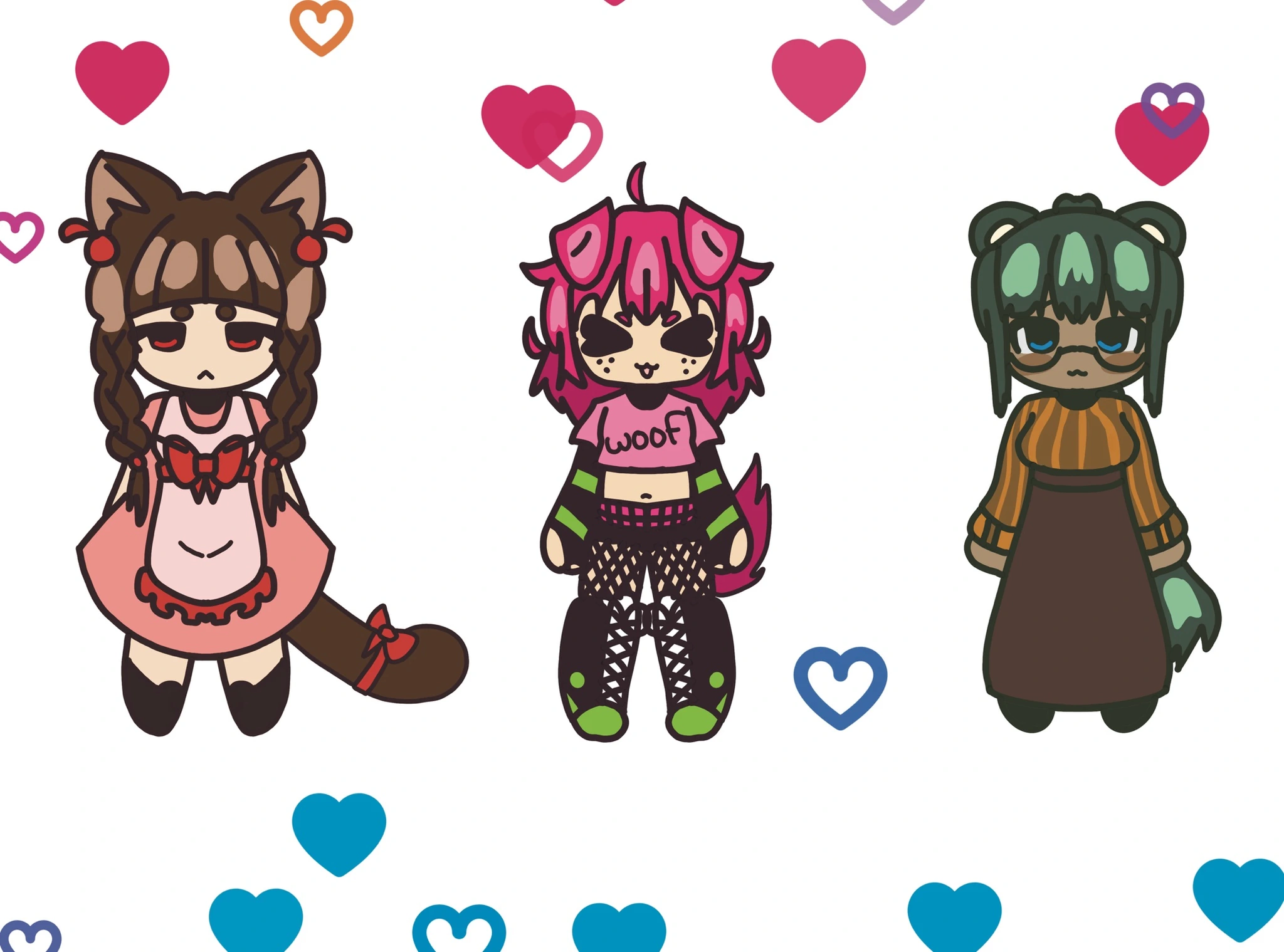 Adoptables! character artwork