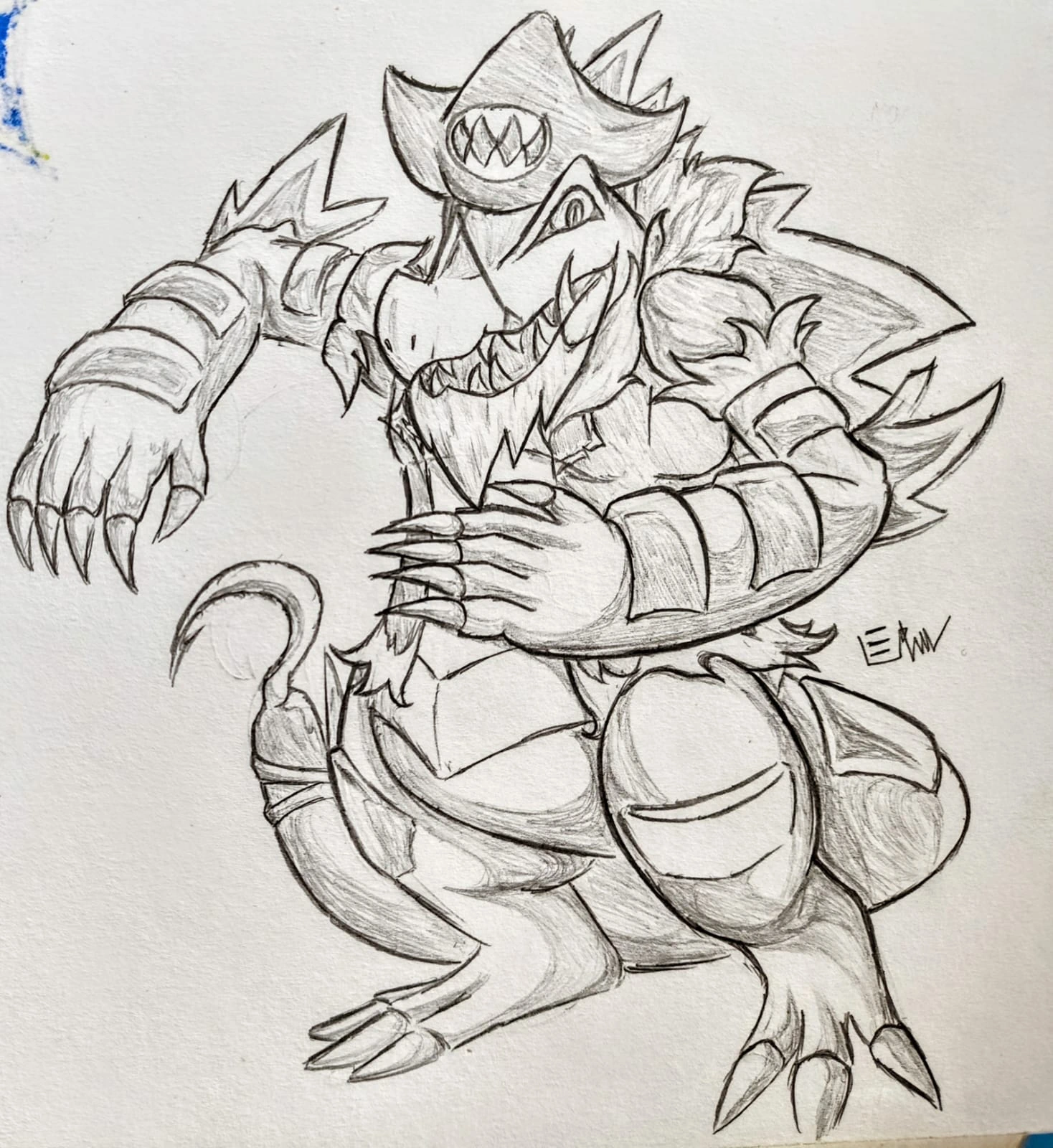 Captain Dile the (Pirate) Feraligatr character artwork