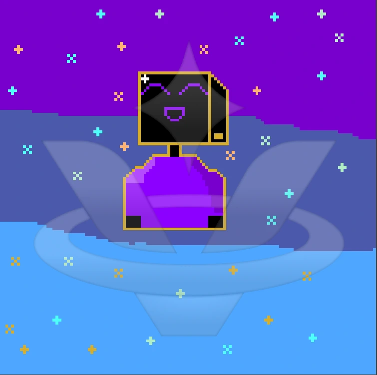 Neon character artwork