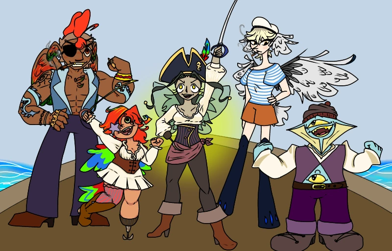 Pirates! 🏴‍☠️ character artwork