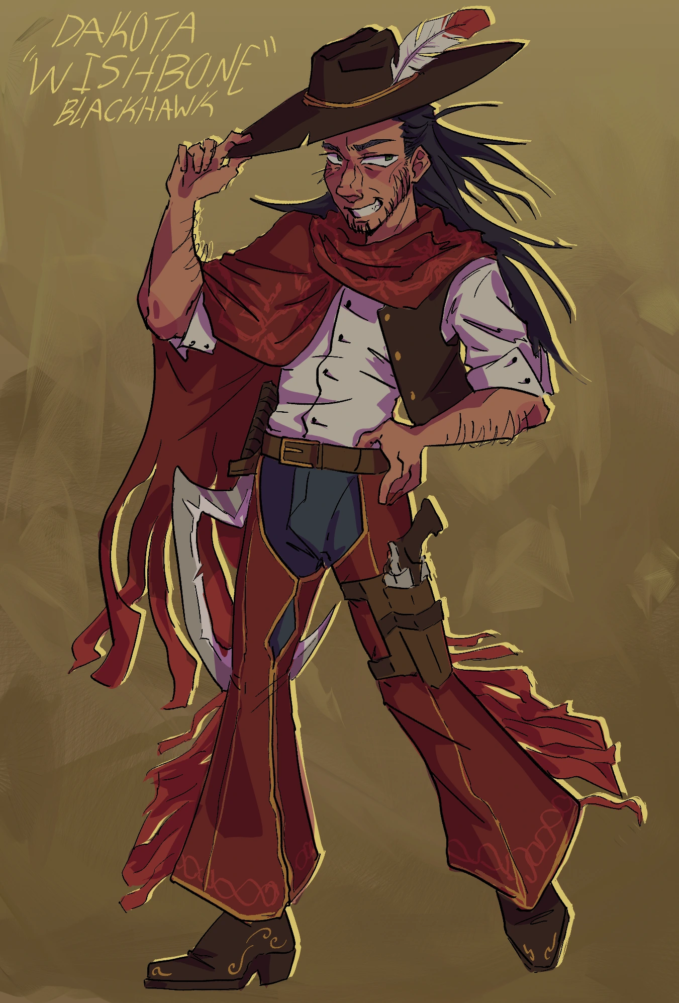 [WPH] Dakota "Wishbone" Blackhawk character artwork