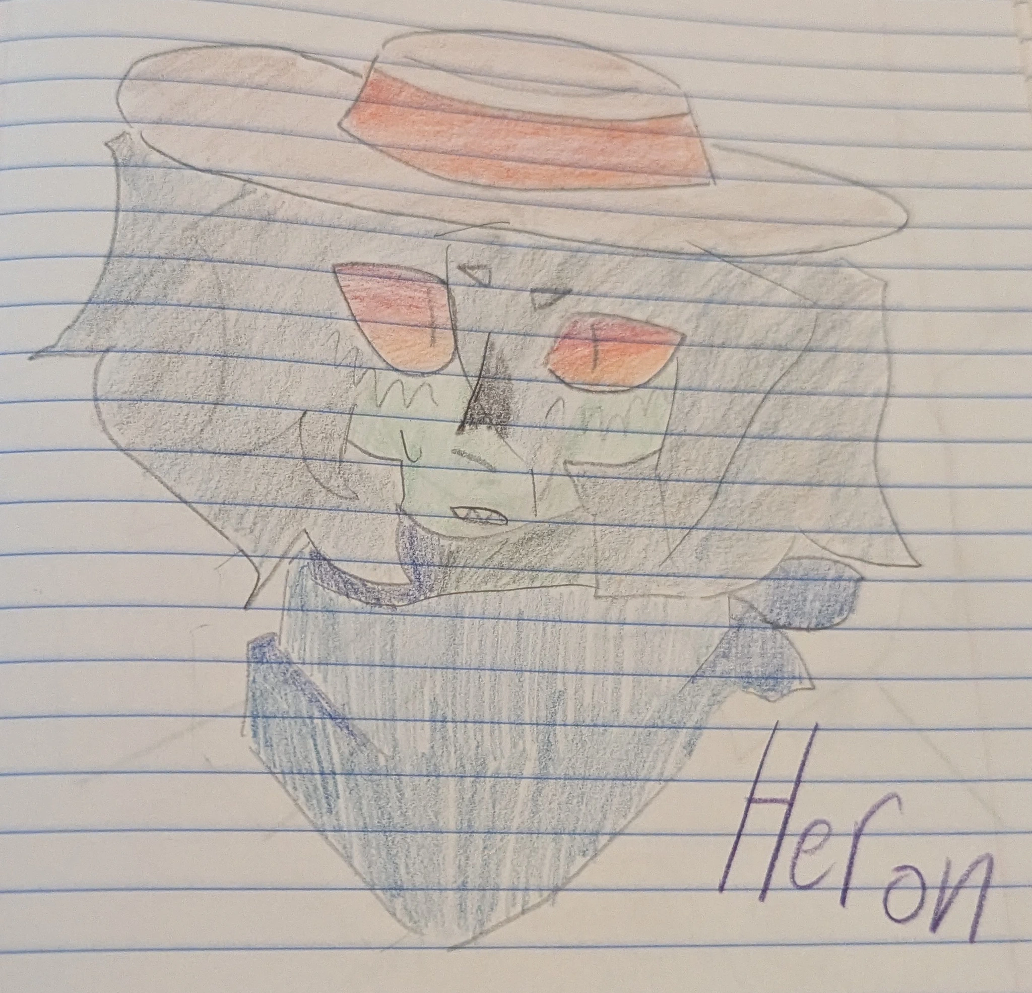 🦢🤠 Heron, PSA sona partner 🤠🦢 character artwork