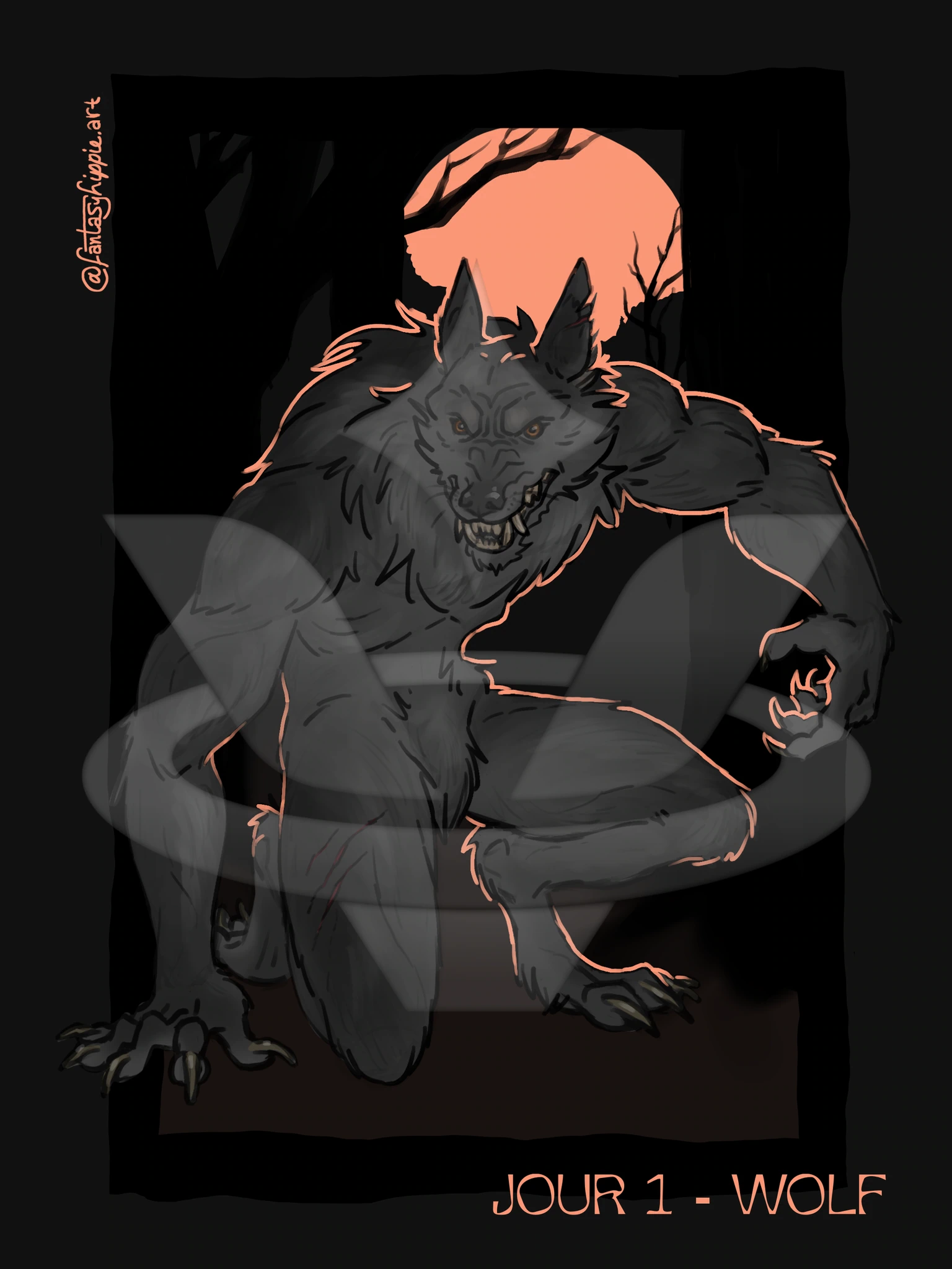 Werewolf ππΊ character artwork